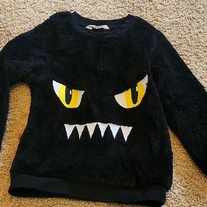Fuzzy monster sweater